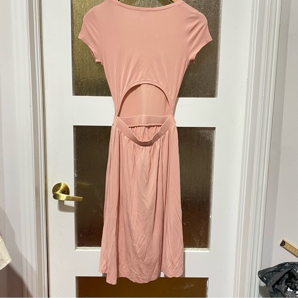 NWOT ARITZIA Wilfred Oxymore Dress Open Back Short Sleeve - Picture 3 of 4